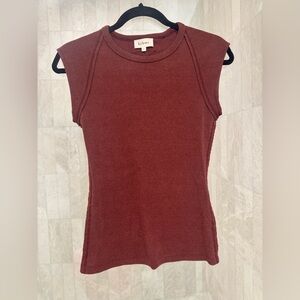Wilfred Burgundy Sleeveless Knit Top